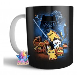 Taza Cerámica Gato Star Wars Cat Wars Sable Varios Modelos