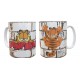 Gato Garfield Taza Cerámica Dibujo Felino Exotico Pared