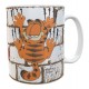 Gato Garfield Taza Cerámica Dibujo Felino Exotico Pared