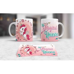 Taza Cerámica Unicornio Arco Iris Regalo Mod01 Premium