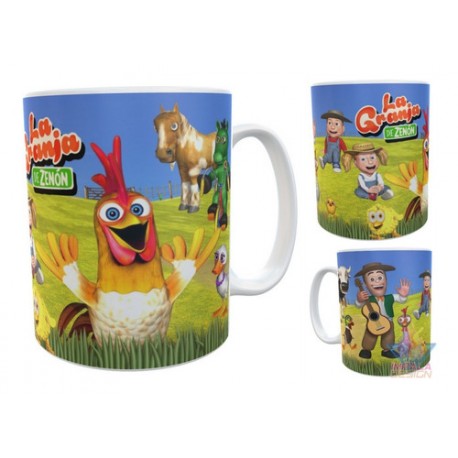 Taza La Granja De Zenón Logo Bartolito Cerámica