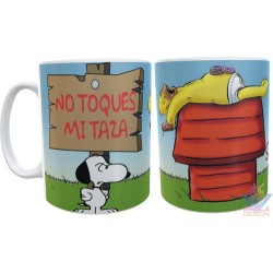 Taza Snoopy Casa Homero No Toques Cerámica