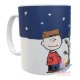 Taza Snoopy Charlie Brown Navidad Carlitos Cerámica