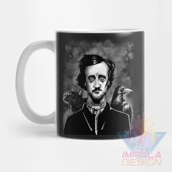 Taza Edgar Allan Poe Escritor Poeta Terror Cerámica Mod01