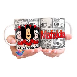 Mafalda Taza Cerámica Quino Felipe Manolito Guille Miguelito