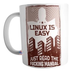 Taza Linux Gnu Logo Nucleo Sistema Operativo Pinguino Mod01