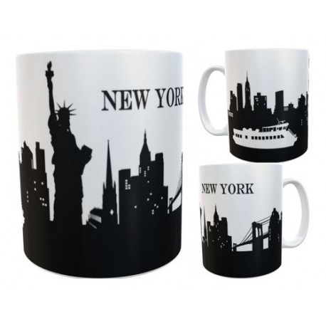 Taza Ciudades New York London Tokyo Paris Cerámica Importada