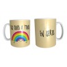 Taza Arcoíris Los Odio A Todos Cerámica En Serio Unicornio