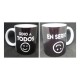 Taza Cerámica Odio A Todos En Serio Caras Desayuno Regalo