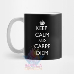 Taza Carpe Diem Vive El Día Keep Calm Cerámica Mod2