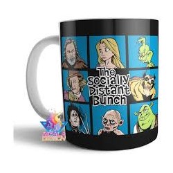 Taza Cerámica Grupo Distanciamiento Social Grinch Gollum