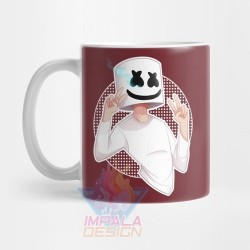 Taza Marshmello Cara Dj Cerámica Christopher M2