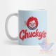 Taza Chucky Terror Cuchillo Muñeco Cerámica Childs Mod 02