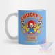 Taza Chucky Terror Cuchillo Muñeco Cerámica Childs Mod 03