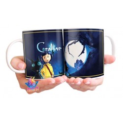 Taza Cerámica Coraline Y La Puerta Secreta Película