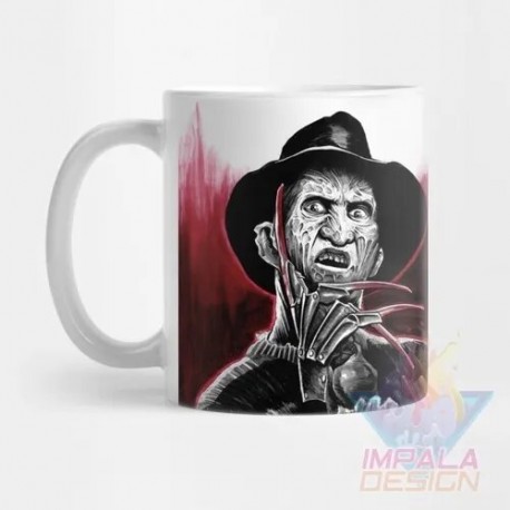 Taza Freddy Kruegger Nightmare Elm Street Terror Cerámica M02