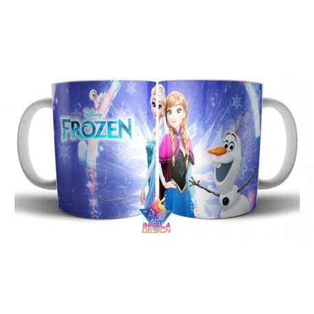 Frozen Taza De Cerámica Elsa Anna Olaf Personajes