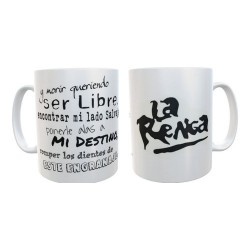 Taza La Renga Frase Canción Logo Cerámica Mod 01