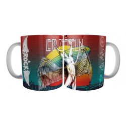 Taza Led Zeppelin Logo Icarus Grupo Hard Rock Jimmy Page