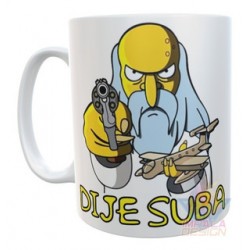 Taza Cerámica Dije Suba Simpson Smithers Burns Cumbancha