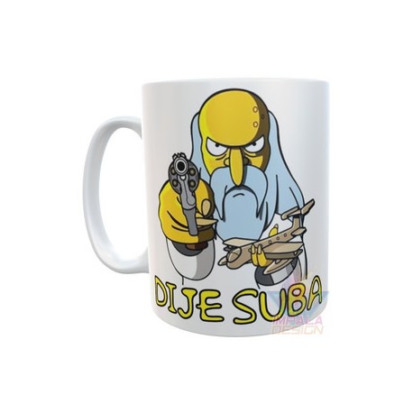 Taza Cerámica Dije Suba Simpson Smithers Burns Cumbancha