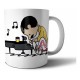 Freddie Mercury Taza De Cerámica Queen Cantante Piano