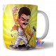 Freddie Mercury Taza De Cerámica Queen Cantante Piano