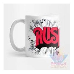 Taza Rush Banda Rock Progresivo Tom Sawyer Cerámica M01