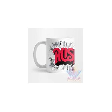 Taza Rush Banda Rock Progresivo Tom Sawyer Cerámica M01