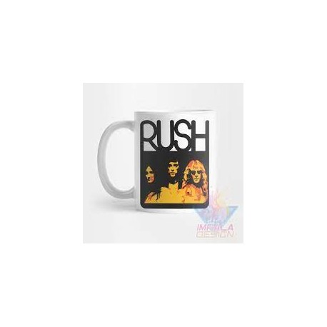 Taza Rush Banda Rock Progresivo Tom Sawyer Cerámica M02