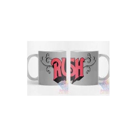 Taza Rush Banda Rock Progresivo Tom Sawyer Cerámica M04