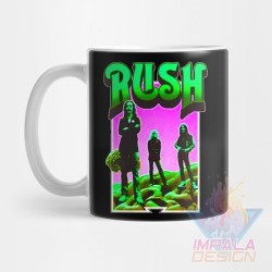 Taza Rush Banda Rock Progresivo Tom Sawyer Cerámica M06