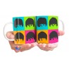 Taza Cerámica The Beatles Pop Art John Lennon Paul Mccartney