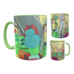 Taza Cerámica Rick And Morty Diseño Personalizado Serie Tv