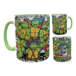 Taza Cerámica Tortugas Ninja Mutantes Mod01 Verde