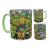 Taza Cerámica Tortugas Ninja Mutantes Mod01 Verde
