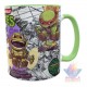 Taza Cerámica Tortugas Ninja Mutantes Mod02 Verde