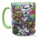 Taza Cerámica Tortugas Ninja Mutantes Mod02 Verde