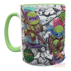 Taza Cerámica Tortugas Ninja Mutantes Mod02 Verde