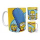 Taza Cerámica Los Simpson Bart Lisa Marge Homero Maggie Ama