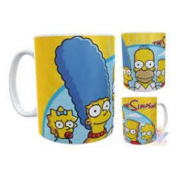 Taza Cerámica Los Simpson Bart Lisa Marge Homero Maggie Ama