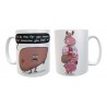 Taza The Awkward Yeti Heart And Brain Liver Comics