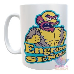 Taza Simpson Engráseme Señora Willy Willie Cerámica