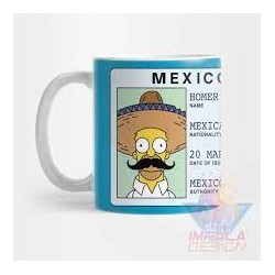 Taza Simpson Krusty Bart Cerámica Homero Barney Mod06