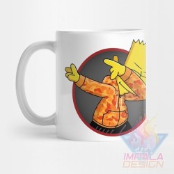 Taza Simpson Krusty Bart Cerámica Homero Barney Mod08