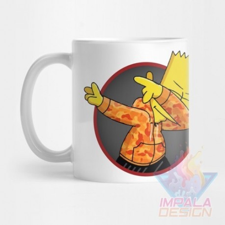 Taza Simpson Krusty Bart Cerámica Homero Barney Mod08