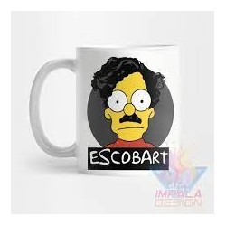 Taza Simpson Krusty Bart Cerámica Homero Barney Mod10