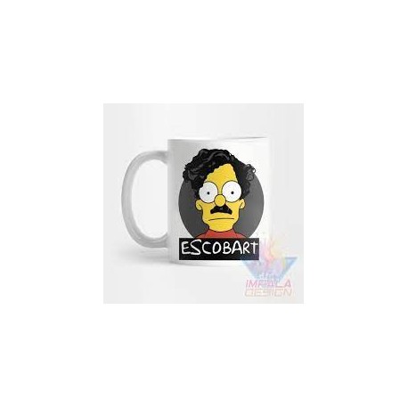 Taza Simpson Krusty Bart Cerámica Homero Barney Mod10