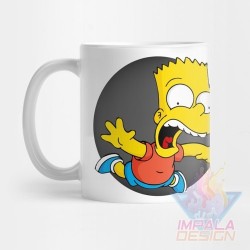 Taza Simpson Krusty Bart Cerámica Homero Barney Mod11