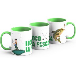 Taza Loco Por La Pesca Trucha Calidad Premium Importada